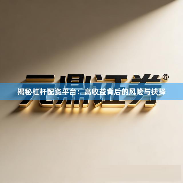 揭秘杠杆配资平台:高收益背后的风险与抉择