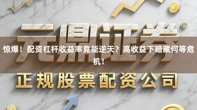 惊爆！配资杠杆收益率竟能逆天？高收益下暗藏何等危机！