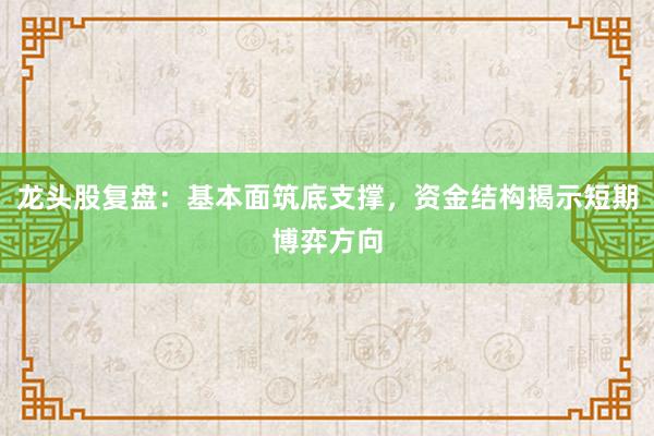 龙头股复盘：基本面筑底支撑，资金结构揭示短期博弈方向