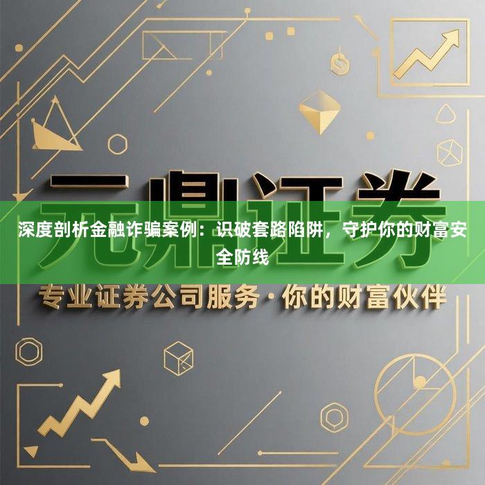 深度剖析金融诈骗案例：识破套路陷阱，守护你的财富安全防线